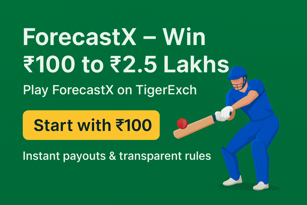 ForecastX – Win ₹100 to ₹2.5 Lakhs | TigerExch