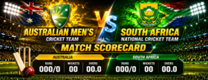 australian men’s cricket team vs south africa national cricket team match scorecard